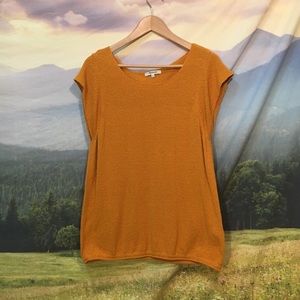 Madewell Knit Top in Mustard